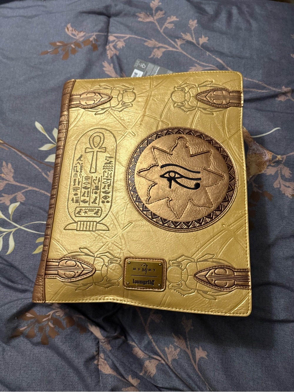 Loungefly Gold Embossed Egyptian Eye Journal Cover